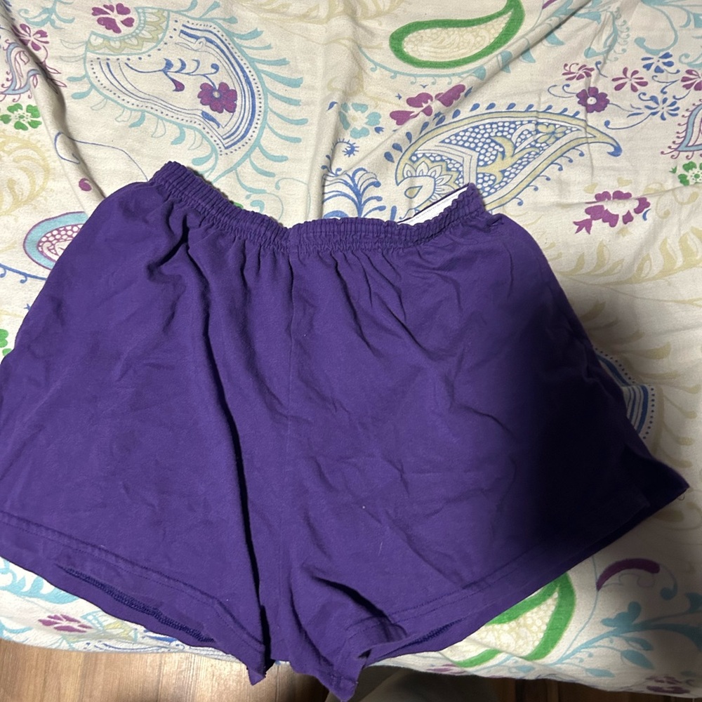 Chase Authentics Purple Athletic Shorts with Elastic Waistband